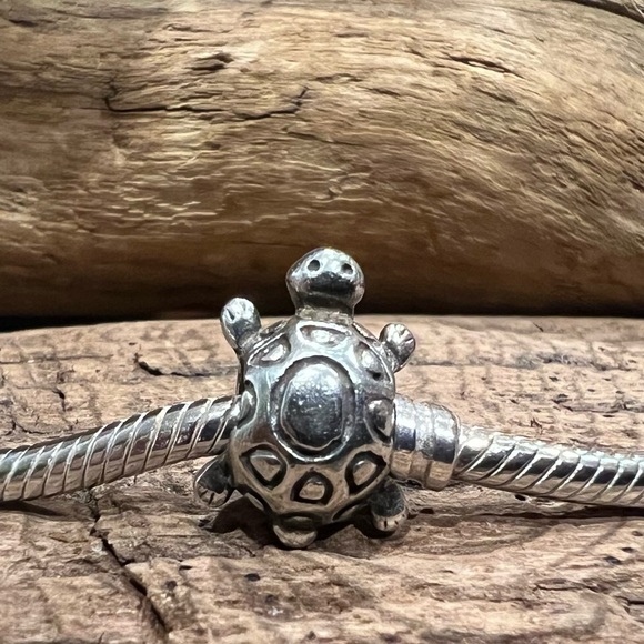 Authentic Pandora Turtle Charm Sterling Silver Turtle Animal Zoo Bead 790158 - Picture 7 of 7